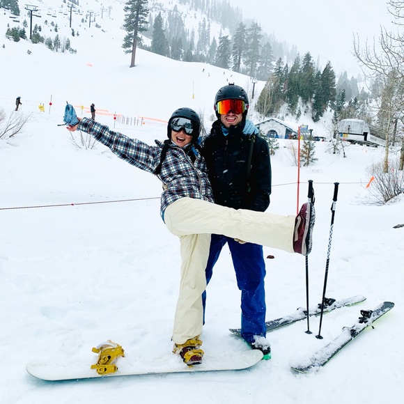 {Burton} NWOT cream snowboard pants size small - Picture 7 of 8